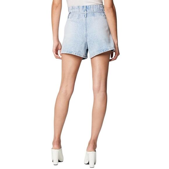 BLANKNYC Paperbag High Rise Belted Denim Shorts Light Wash 24 NWT - Picture 3 of 7